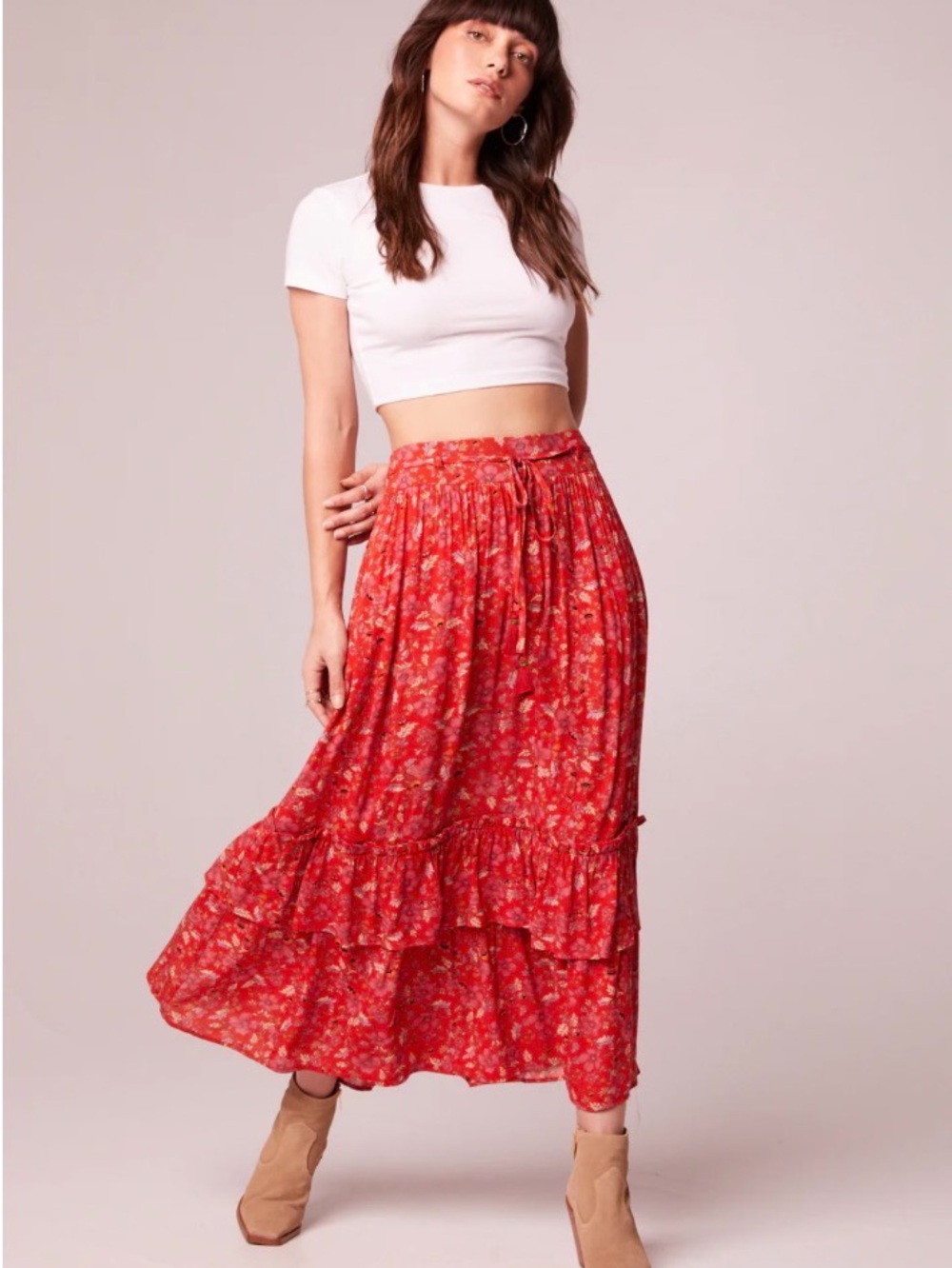 Band of the Free Ninette Floral Maxi Skirt